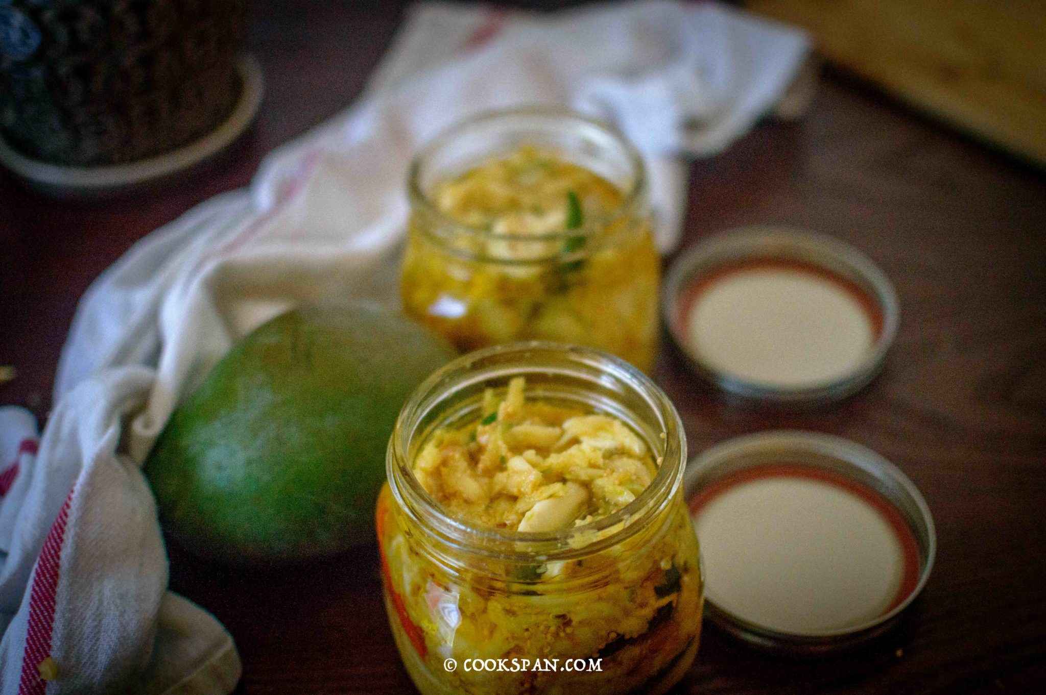 Kora Aamba Achhar or Grated Mango Pickle