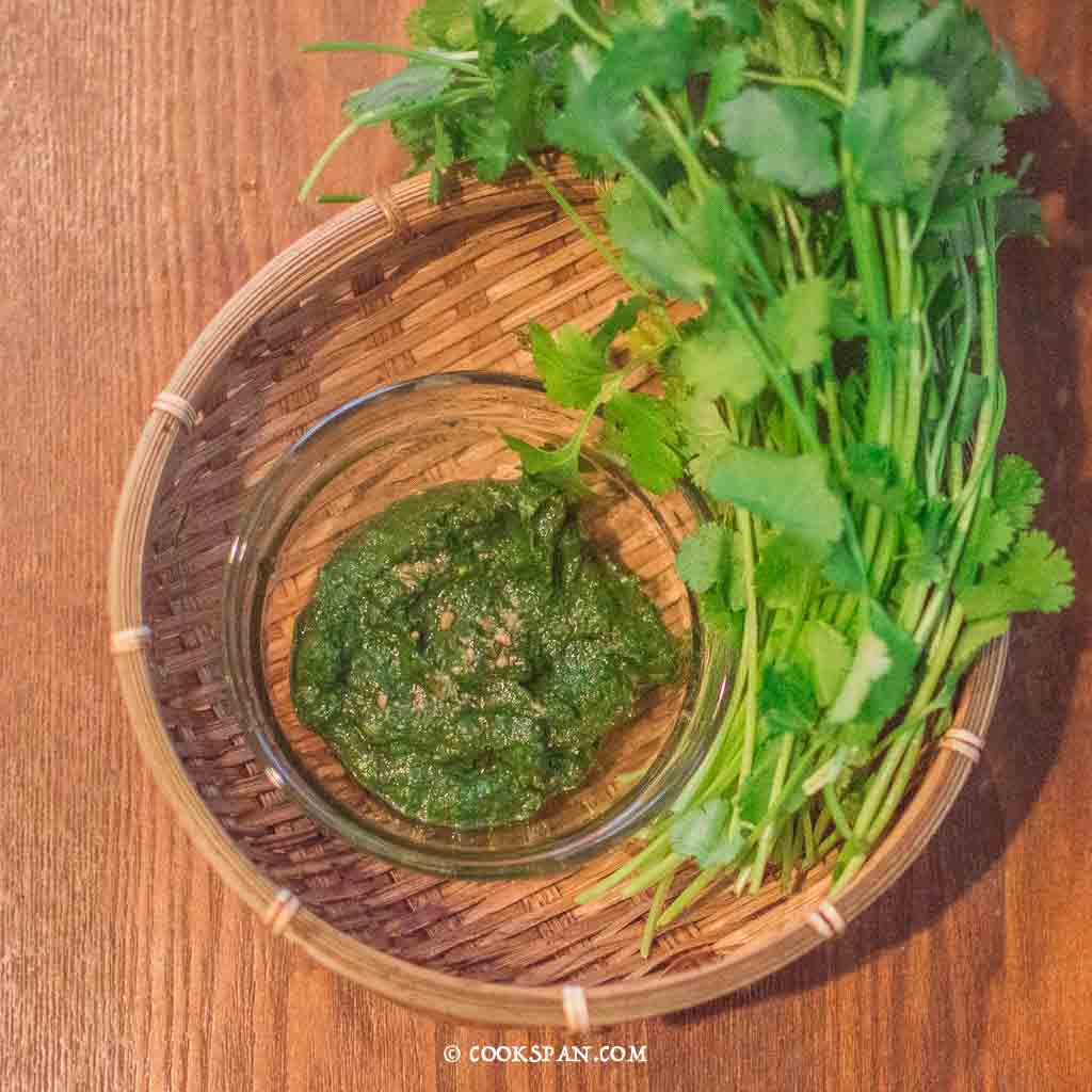 Dhania Chutney or Coriander Chutney