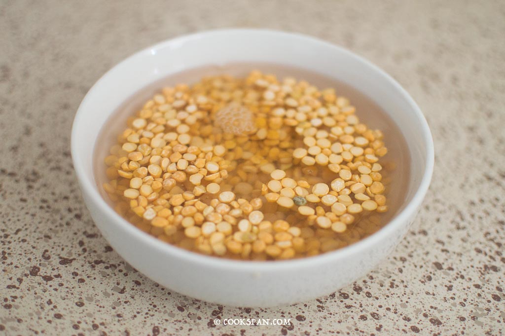 Soaking Channa Dal