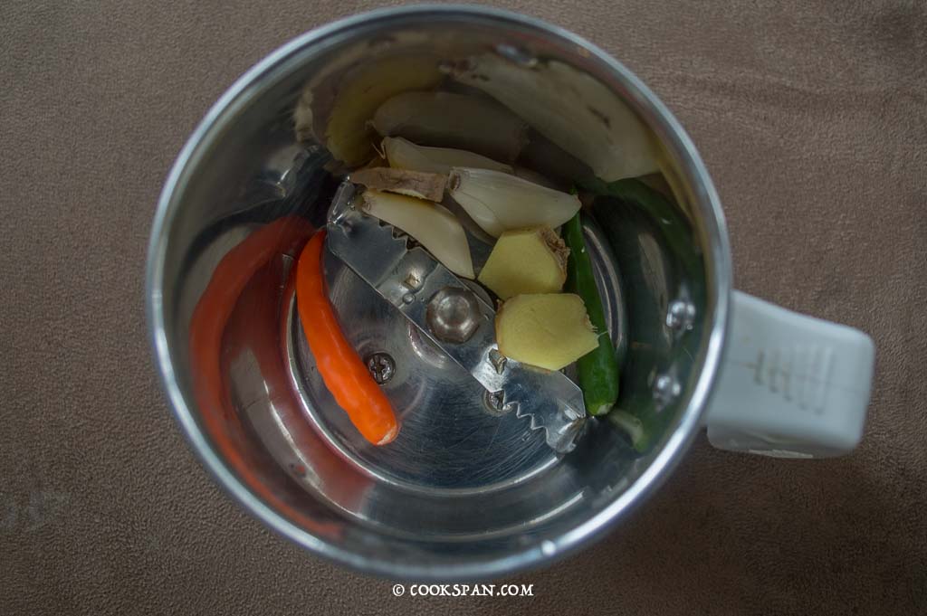 Making the ground paste