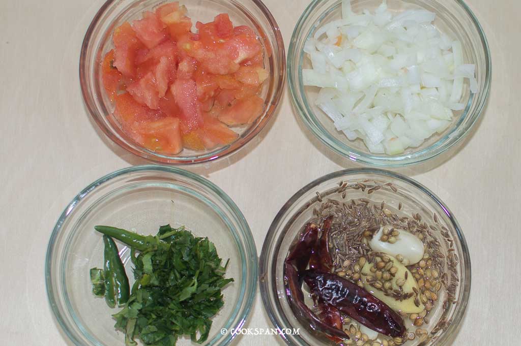 Ingredients for Gravy