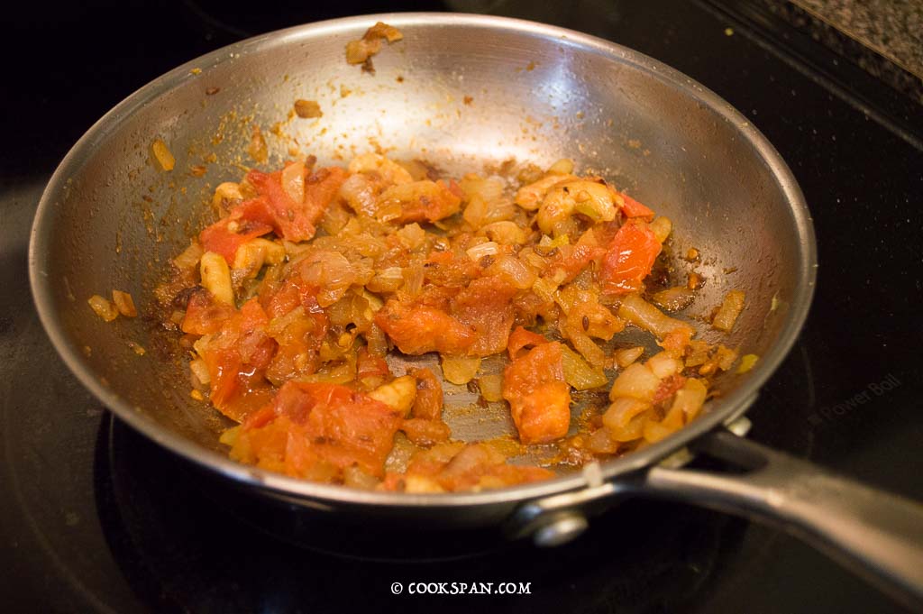 Cooked Masalas for the gravy