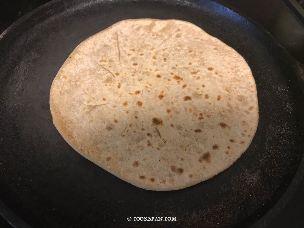 Brown spots on the Puran Poli