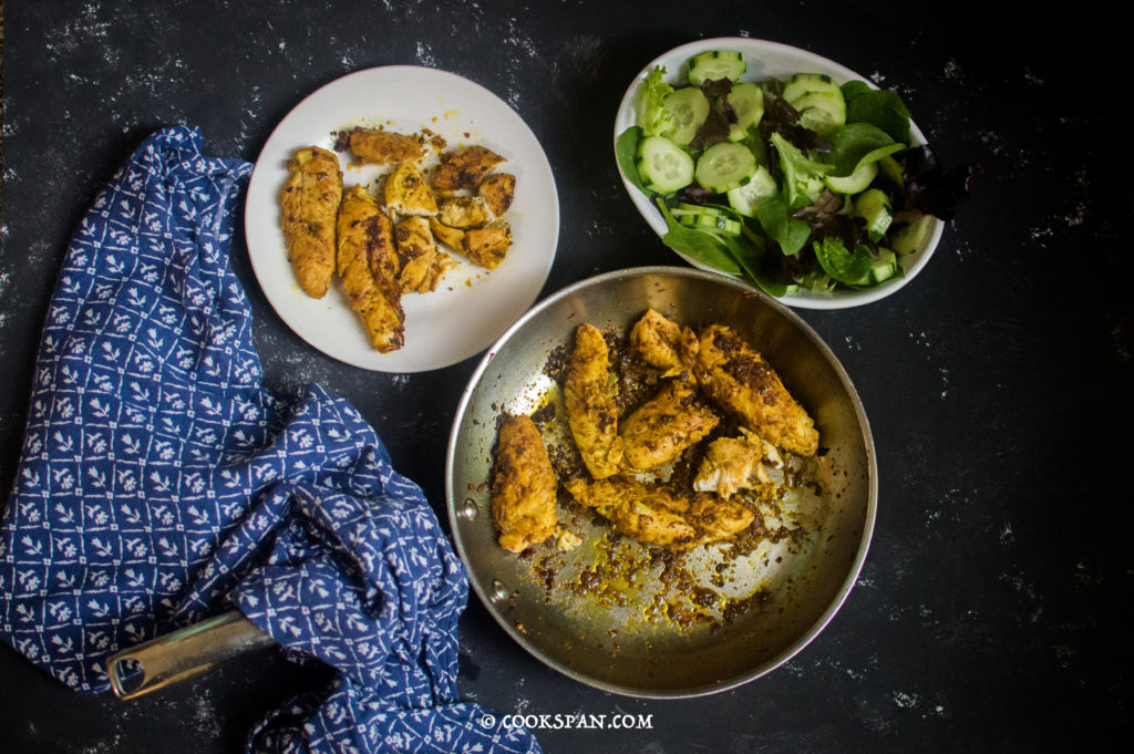 Lemony Tandoori Skillet Chicken