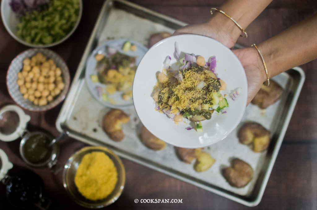 Smashed Potato Chaat