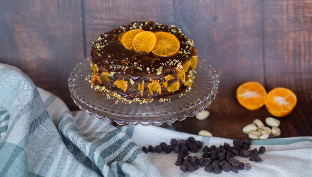 Chocolate Cake with a Hint of Orange Flavor