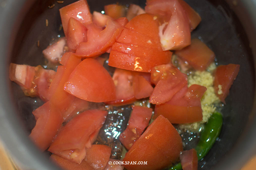 Tomatoes are added