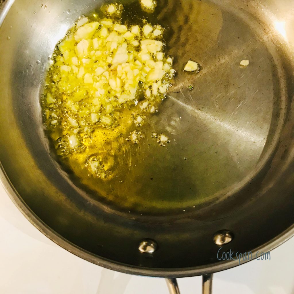 Garlic Added to the Olive Oil